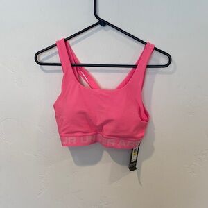 Under Armour Vibrant Pink Sports Bra Medium